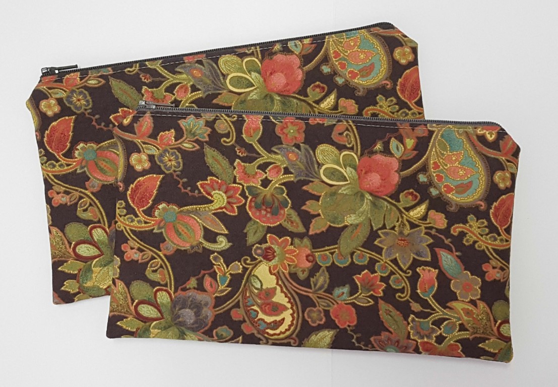 Flower zipper pouches (28 October 2018)